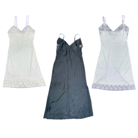 Y2K Vintage Slip Dresses – 8-Piece Bundle