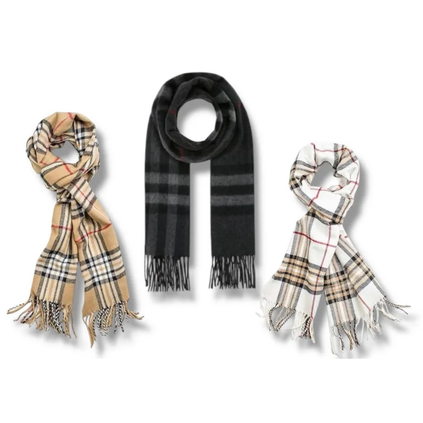 Burberry Style Scarves – 13-Piece Bundle