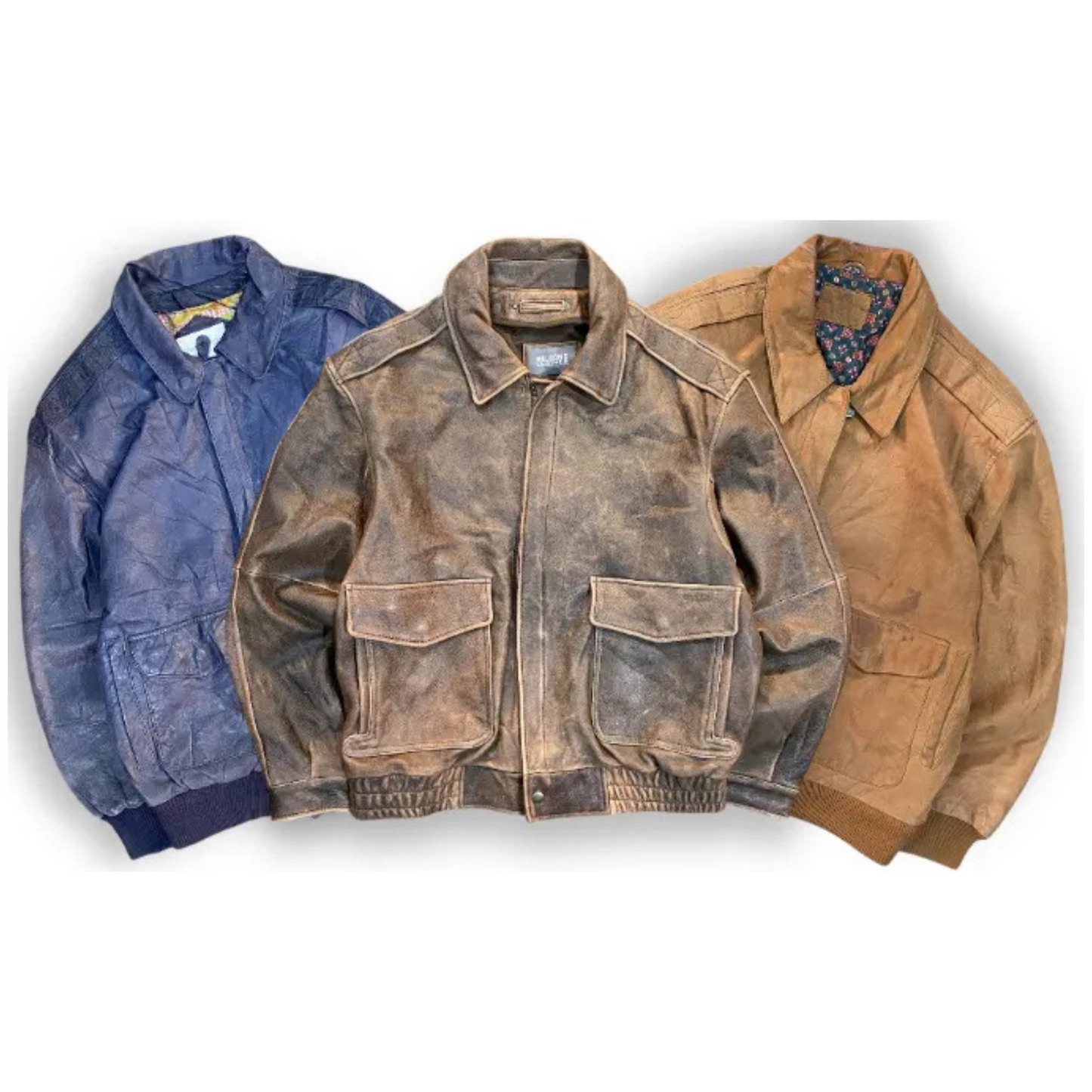 Vintage 90s Leather Jackets – 15-Piece Bundle