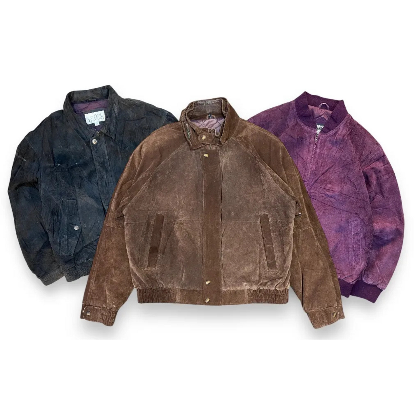 Vintage Sweat Leather Jackets – 7-Piece Bundle