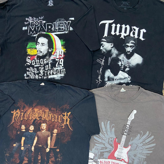 Vintage Music T-Shirts – 40-Piece Bundle
